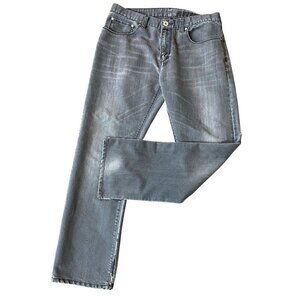 1969 GAP Premium Denim 32/30 Straight Distressed Charcoal #344E